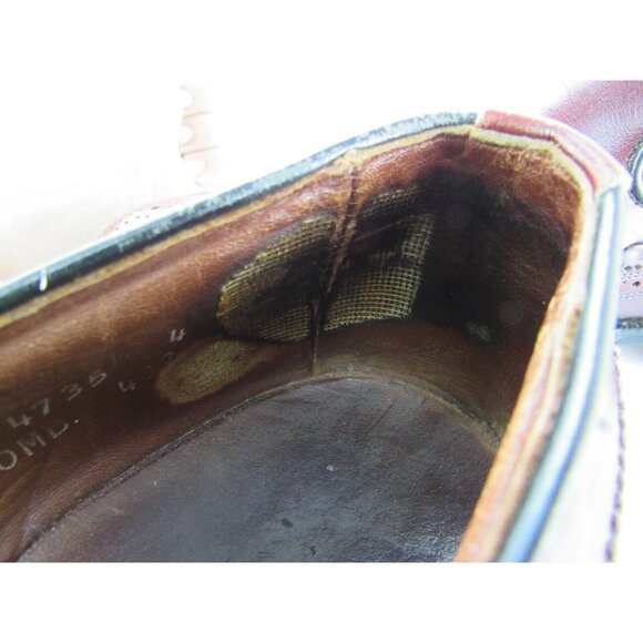 Allen Edmonds Berwick Mens Dress Shoes 9.5 Brown Wing Tip Tassel Slip On - Picture 9 of 11